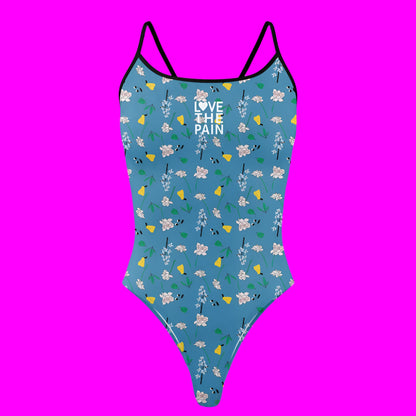 Love The Pain Women One-Piece Beachwear Triathlon Functional Training Swimwear