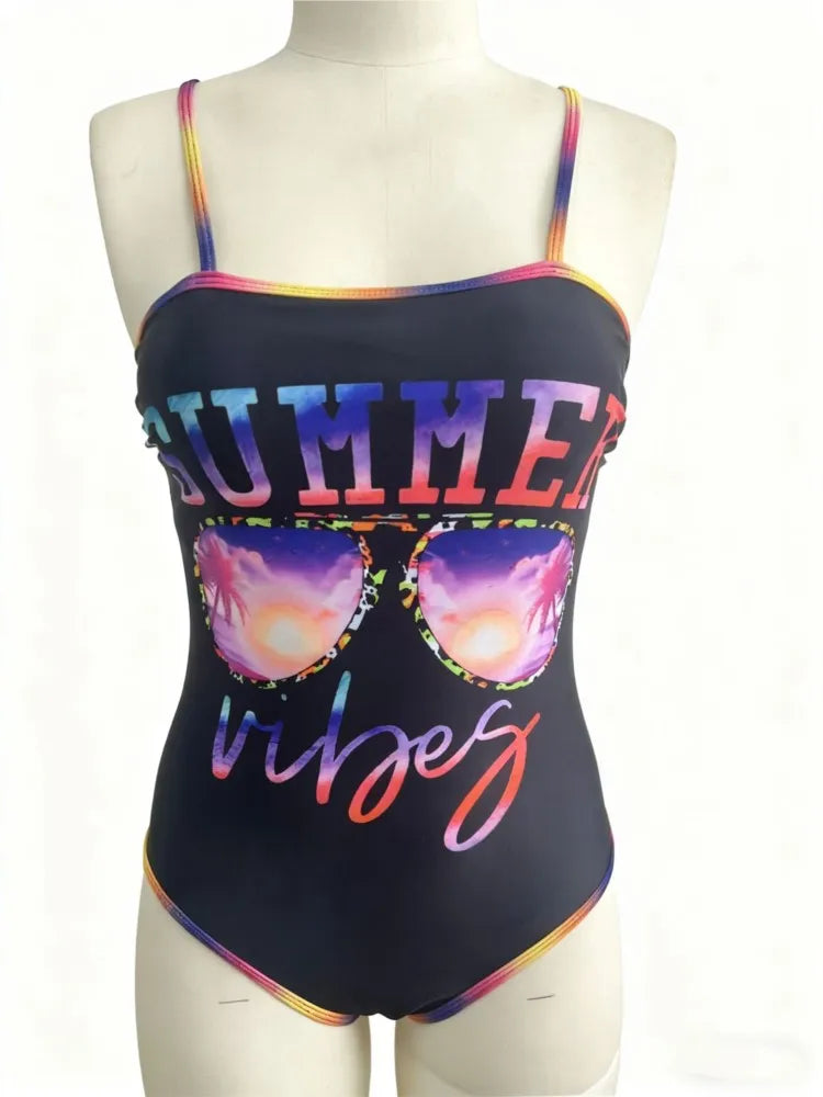 High Waist Swimsuit Women Summer Bathing Suit One Piece Sleeveless Swimwear Women Beach Swimming Suit For Female