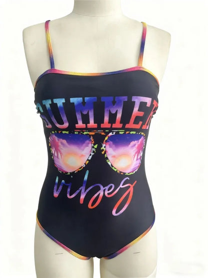 High Waist Swimsuit Women Summer Bathing Suit One Piece Sleeveless Swimwear Women Beach Swimming Suit For Female