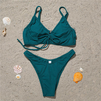 Swimsuit European and American style new steel tray gathers bikini swimsuit