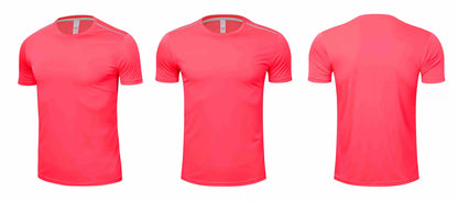 High quality spandex Men Women Kids Running T Shirt Quick Dry Fitness Shirt Training exercise Clothes Gym Sports Shirts Tops