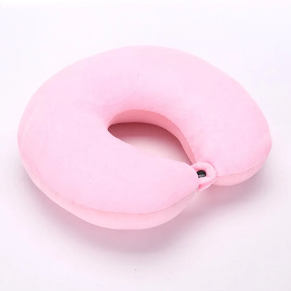 U Shaped Travel Pillow Particles Microbeads Neck Car Plane Pillows Soft Cushion Home Outdoor Textile Stock Home & GardenPillow
