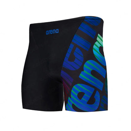 Men's Swim Jammer Athletic Training Swimsuit Shorts Swimming Trunks Jammer Swimwear Beach Tights Shorts Quick Dry Surf Pants