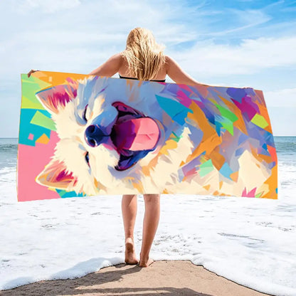 Microfiber Extra Large Lightweight Sand 2 in 1 Beach Towel Foldable Into Storage Bag 140x70cm Towel Travel Swimming