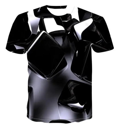 Men's 3d T-shirt Casual Short-sleeved O-neck Fashion Funny Printing T-shirt Men and Women T-shirt High-quality
