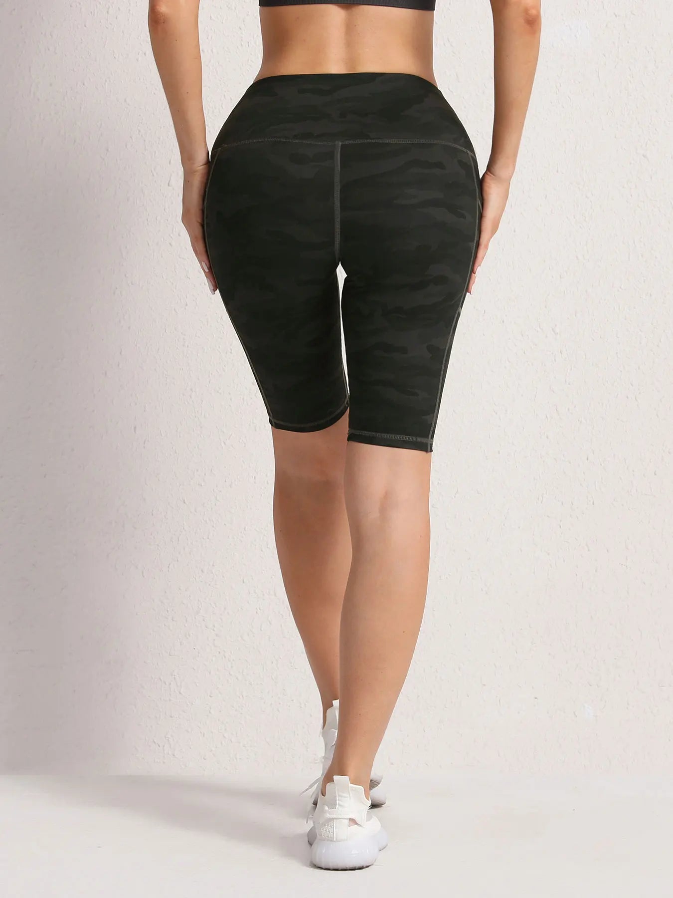 Camouflage Summer Shorts Women Activewear High Waist Pockets Running Outdoors Short Sport Pants Fashion Quick drying