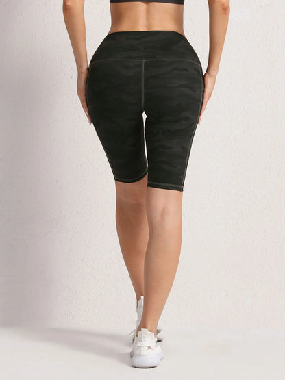 Camouflage Summer Shorts Women Activewear High Waist Pockets Running Outdoors Short Sport Pants Fashion Quick drying