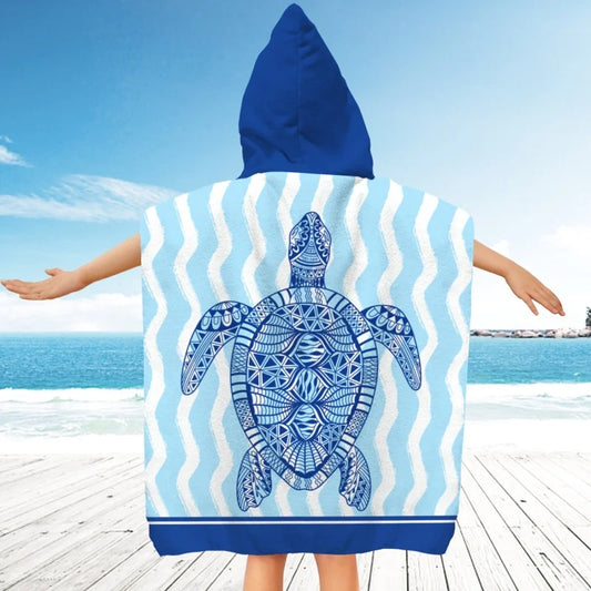 Children's Towels for Boys and Girls Absorbent Baby Soft Hooded Beach Swimming Towels