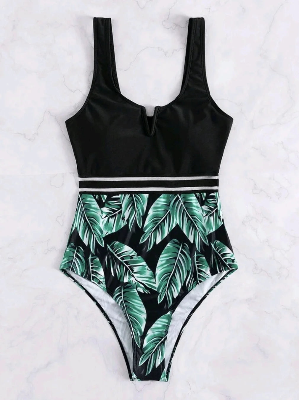 Black Print One Piece Swimsuits Closed Female Swimwear Push Up For Women's Swim Wear Body Bathing Suits Beach Pool Bather