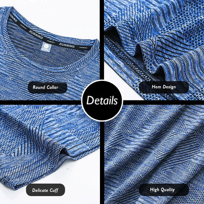 (M-5XL)Men Loose Fit Quick Dry Sport T-Shirt Running Football Basketball Gym Short Sleeve Tee Shirt Breathable Fitness Tops