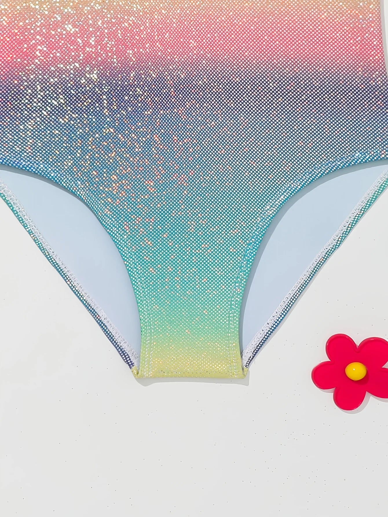 Girl's swimsuit Rainbow colour sparkles