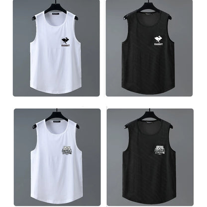 Summer Tank Tops Men Plus Size 10XL 11XL Basketball Vest Football Solid Color Running Vest Male Tank Tops Big Size 11XL