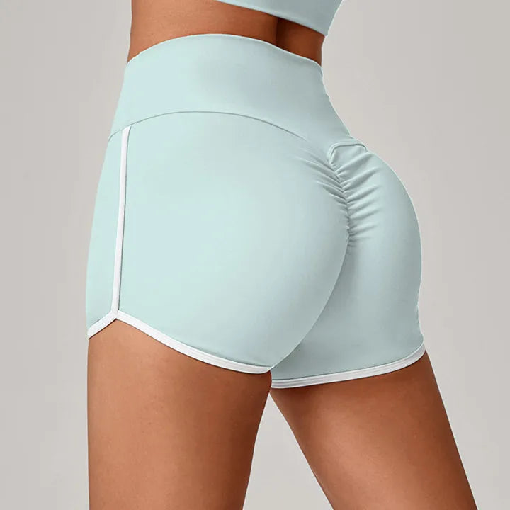 Women's Sports Yoga Shorts High Waist Scrunch Fitness Running Cycling Quick Dry Exercise Female 3 Points Yoga Shorts