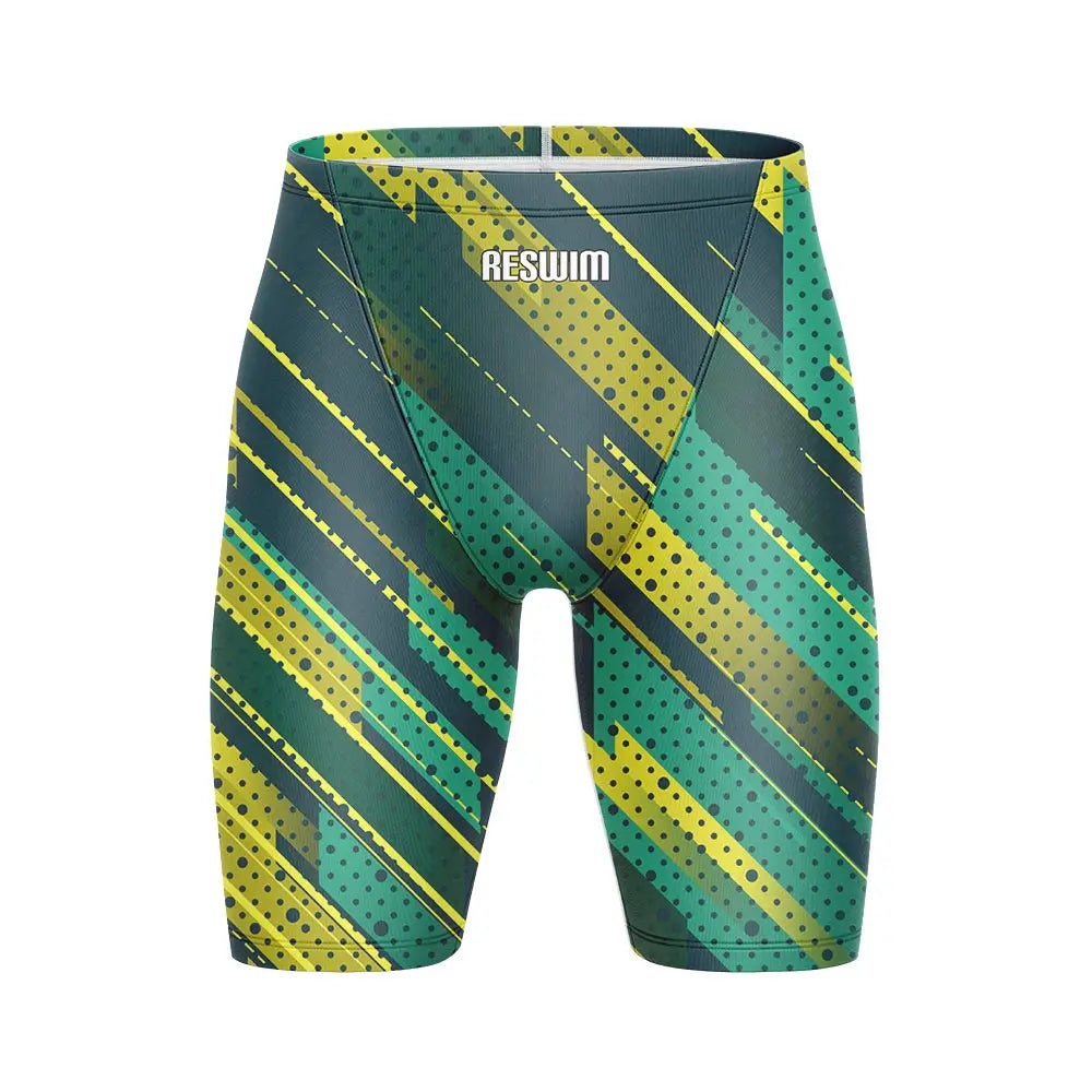 Swimming Trunks Beach Tights Shorts Men's Swim Jammer Shorts Athletic Training Swimsuit Short Quick Dry Lycra Surfing Pants