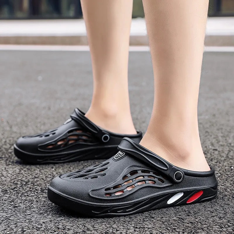 Men Sandals Light EVA Men's Casual Shoes Hole Shoes Clogs Home Garden Outdoor Male Beach Flat Slippers Big Size 49