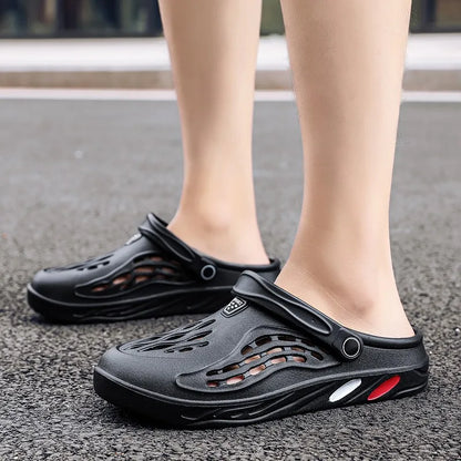Men Sandals Light EVA Men's Casual Shoes Hole Shoes Clogs Home Garden Outdoor Male Beach Flat Slippers Big Size 49