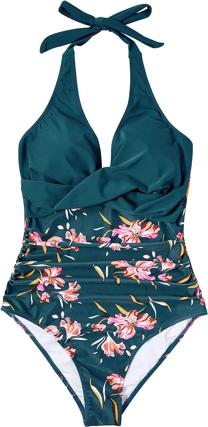 Swimwear Women One Piece Plus Size Swimsuits Closed Push Up Female Beach Swim Wear Body Bathing Suits