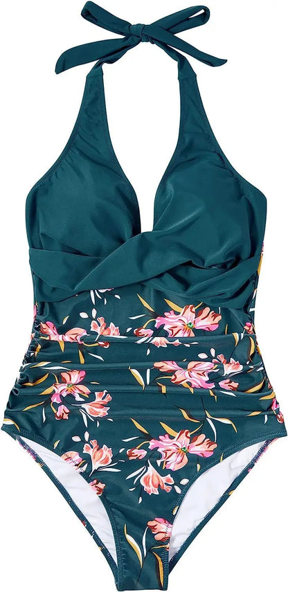 Swimwear Women One Piece Plus Size Swimsuits Closed Push Up Female Beach Swim Wear Body Bathing Suits