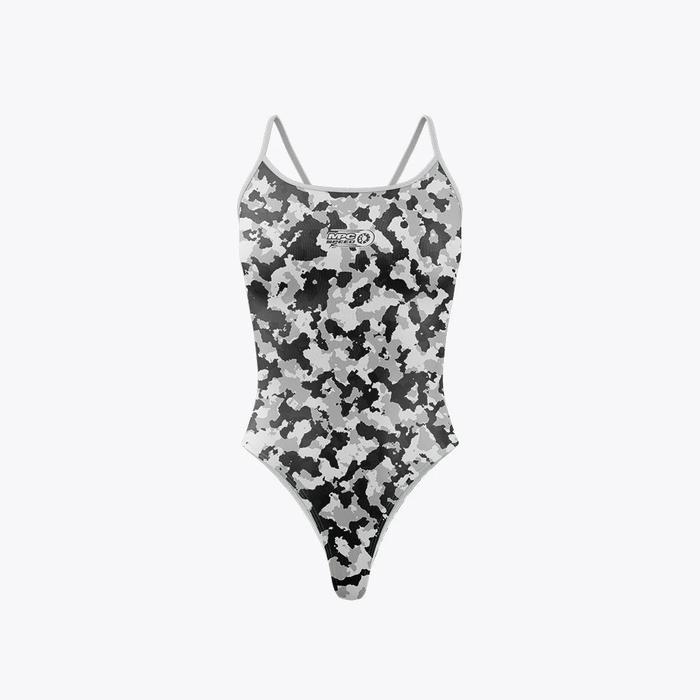 Women Swimsuit Bikini Sexy One-piece Comfortable Suit Swimwear Functional Training Triathlon V-shoulder Tight Swimming Clothing