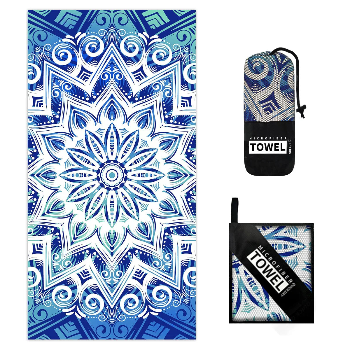 Microfiber Blanket Quick Drying Beach Towels Oversized Printing Towel Super Absorbent Pool Towel Blanket Boho Absorbent Towel