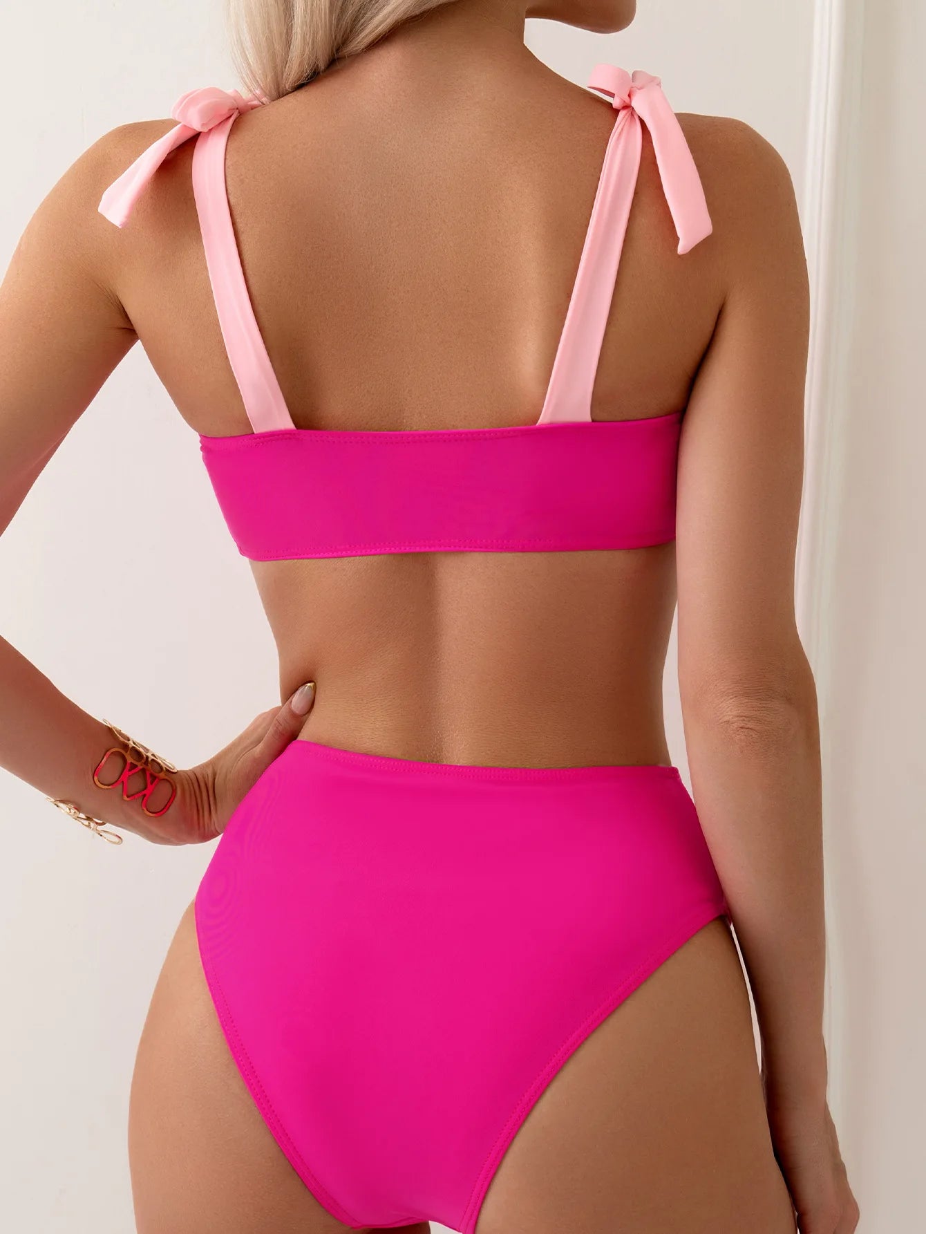 Pink Bikinis Swimsuits Women Swimwear Push Up Female Beach Swim Wear Bathing Suits Brazilian Bikini Set Pool Bather