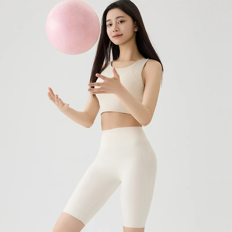 Summer Thin Seamless Sharkskin Cycling Shorts Women Tight Elastic Sport Fitness Running Biker Shorts Slim Gym Yoga Shorts