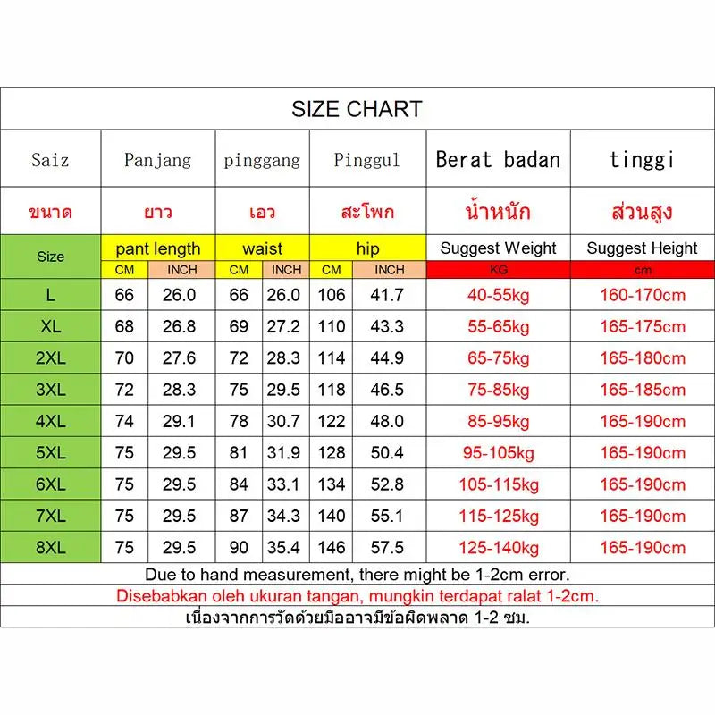 Men 3/4 Quater Shorts 8XL Summer Cotton Sweatpants Plus Size Men's Loose Elastic Waist Casual Sport Running Gym Shorts