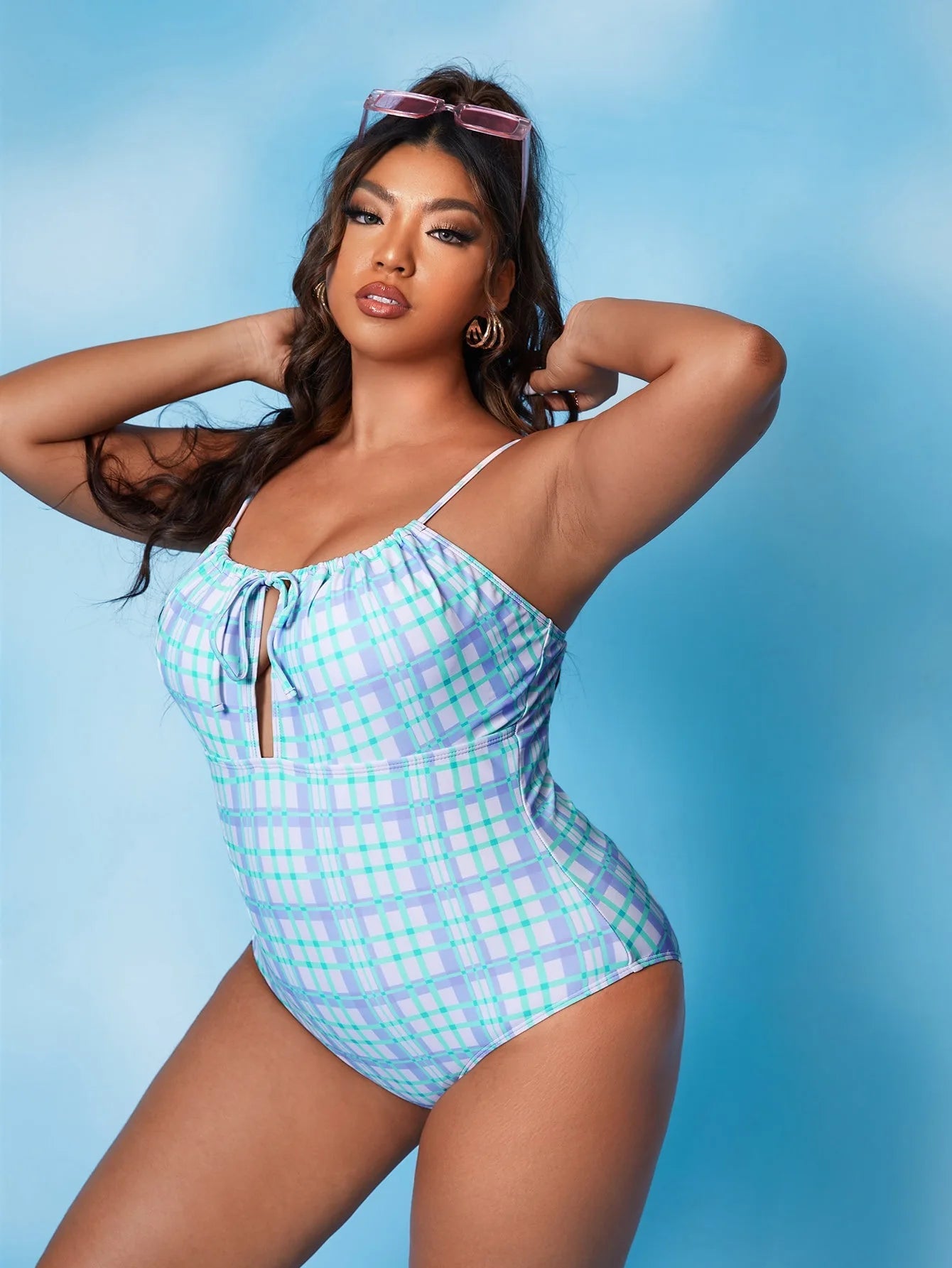 Women's One-Piece Color Printing Swimsuit Plus Size Fashion Swimsuit