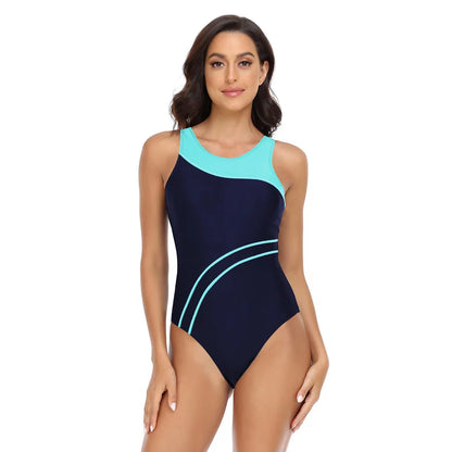Sports One Piece Swimsuit Women Swimwear Professional Sport Bathing Suit Surfing Swimsuits Swimming Suit Backless Bikini