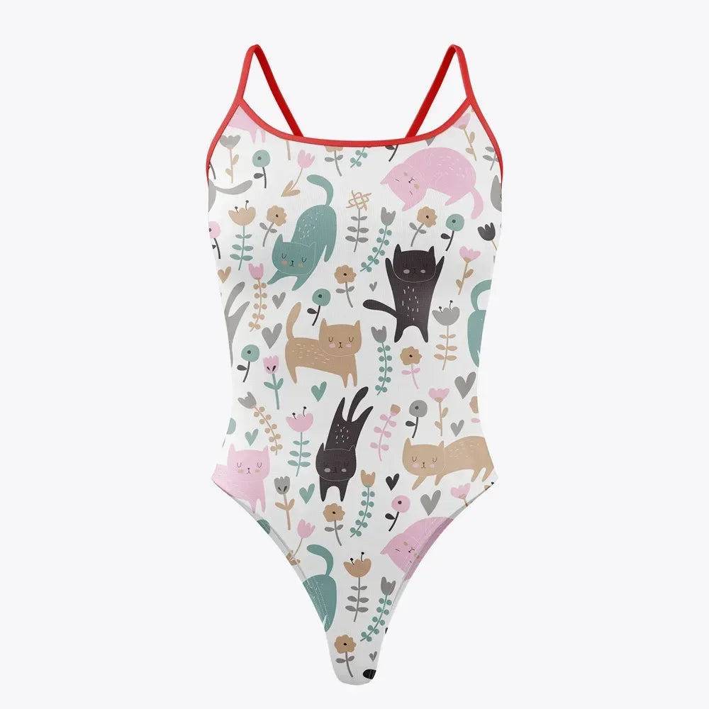 Women Swimwear One-piece Bikini Suit Swimsuit Race Training Swimsuit Swimming Pool Activity Practice Swimsuit