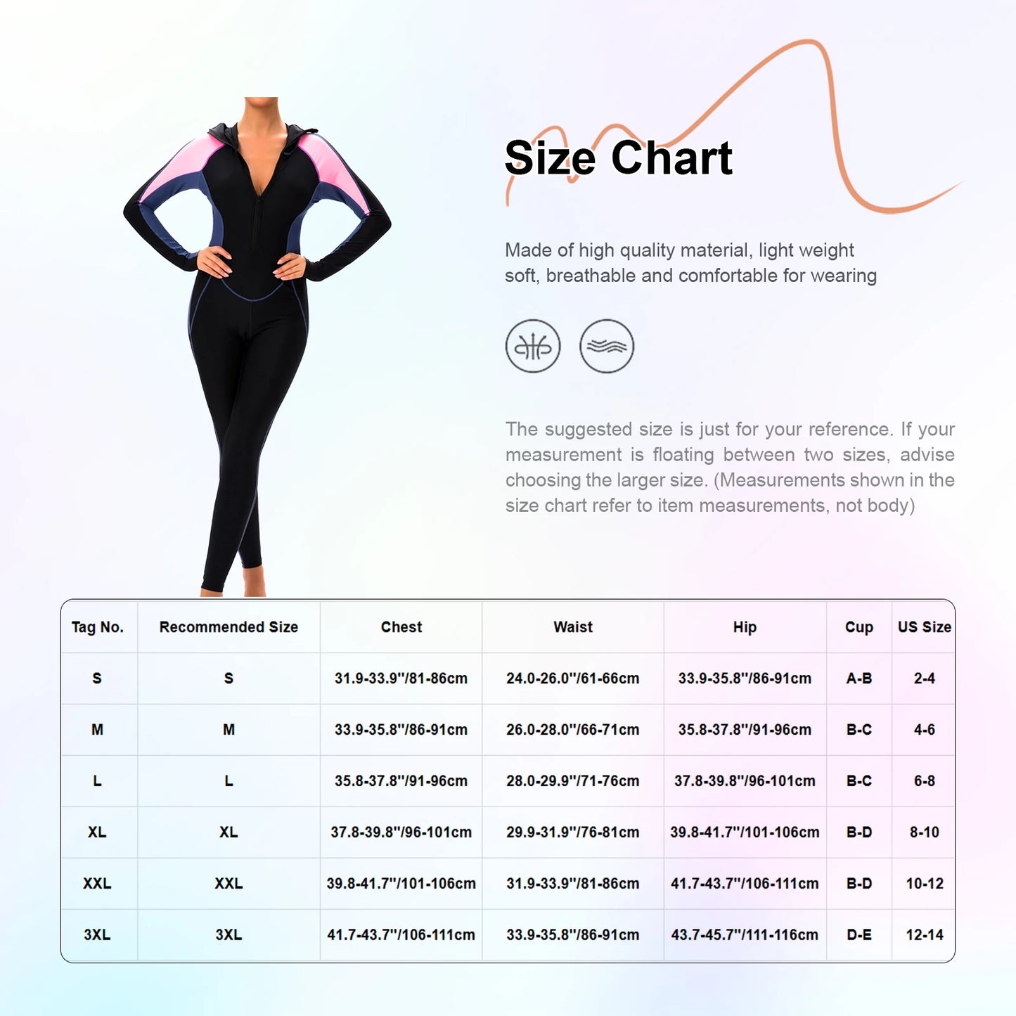 Womens Full Body Swimsuit One Piece Hooded Zipper Modest Swimsuit Full Cover Conservative Swimwear