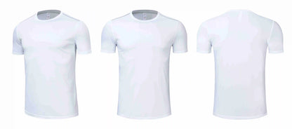High quality spandex Men Women Kids Running T Shirt Quick Dry Fitness Shirt Training exercise Clothes Gym Sports Shirts Tops