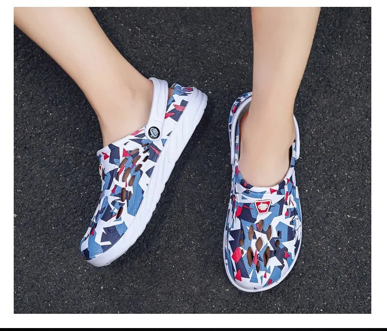 Men Sandals Light EVA Men's Casual Shoes Hole Shoes Clogs Home Garden Outdoor Male Beach Flat Slippers Big Size 49