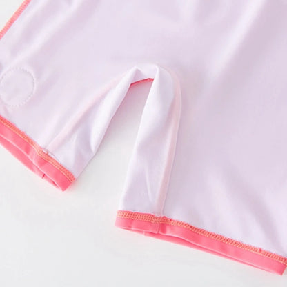 Swimsuit Kids Girl Long Sleeves Swimwear for Girls Cartoon Rabbit UPF50 UV Protection Children's Bathing Suit Beach Clothes Baby