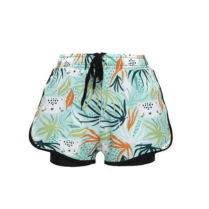 Children's Swim Trunks, Youth Boys, Middle and Teenage Kids, Double Layer Swim Shorts, Summer Cartoon Beach Boxer, Full Set