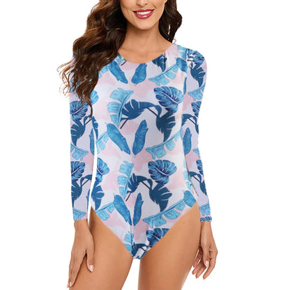 Floral Print Bikini Women Swimsuit Female One Piece Swimwear Backless Brazilian Beachwear Monokini