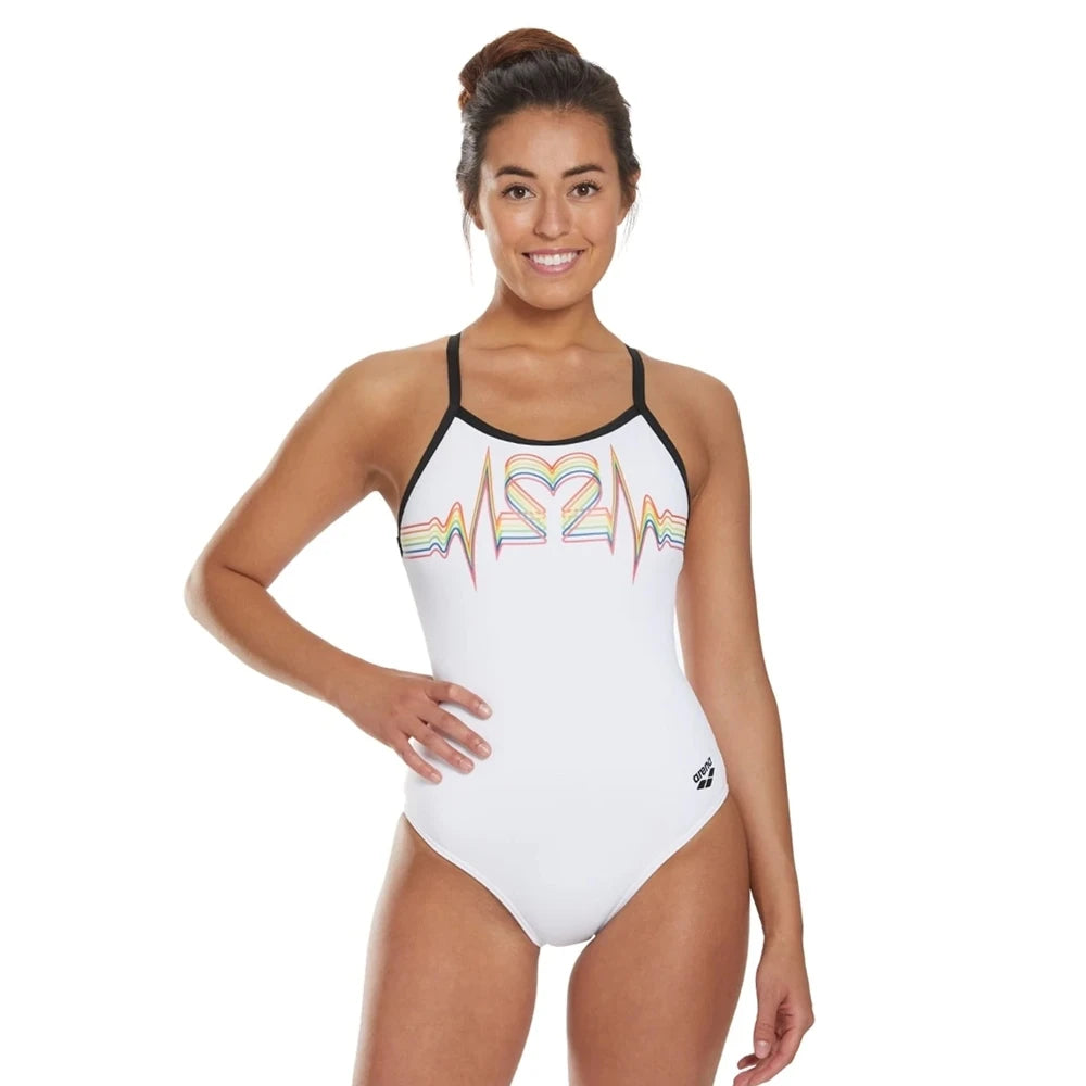 Swimwear Women One Piece Swimsuit Strap Back Training Triathlon Swimming Pool Suit Swimming Plus Size Beach Wear Bathers Squad