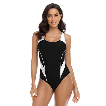 Sports One Piece Swimsuit Women Swimwear Professional Sport Bathing Suit Surfing Swimsuits Swimming Suit Backless Bikini