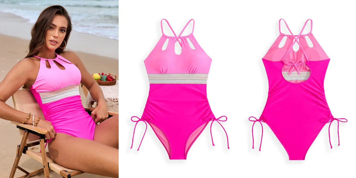One Piece Swimsuits Closed Women's Swimwear Push Up For Swimming Wear Body Bathing Suits Beachwear Pool Bather