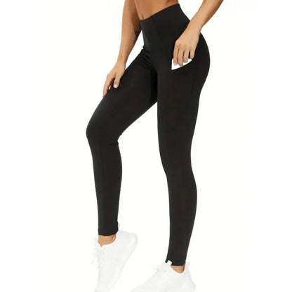 High Waist Yoga Leggings with Pocket Women Leggings Seamless Fitness High Elastic Fashion Hip Lifting Slim Gym Training Pants