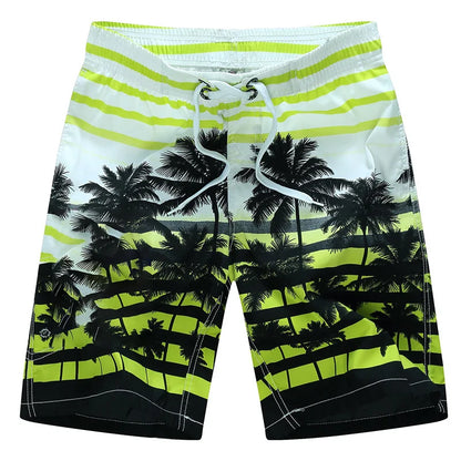 Coconut Tree Mens Swimwear Beach Shorts Surf Board Shorts Sportwear Pant Boy Short Swimsuit Summer Briefs Swimming Trunks