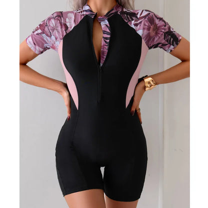 One Piece Swimsuits Closed Women's Swimwear Sports Surfing For Swimming Wear Body Bathing Suits Beachwear Pool Bather