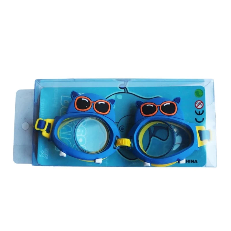 Anti Fogs Anti UV Kids Swim Goggles Cartoon Clear Views Swim Glasses Waterproofs Water Pool Goggles Not Leaking