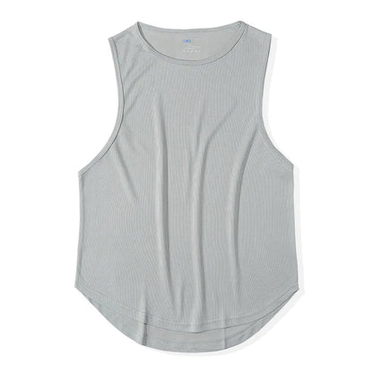 Men's Quick-Drying Sport T-shirt for Fitness and Marathon Workout Sleeveless Basketball Vest Loose Running Tank Top