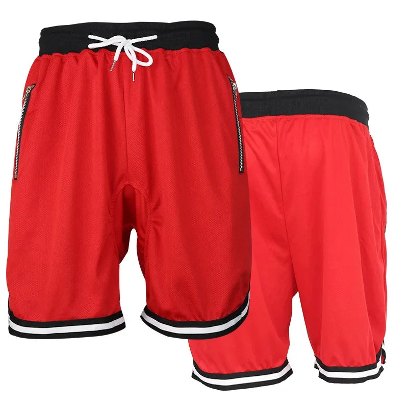 Men's Basketball Shorts Quick Dry Breathable Sports Shorts Sweat Wicking Gym Running Training Fitness Beach Athletic Shorts