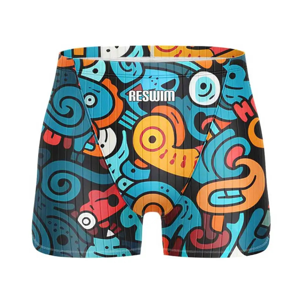 Men's Printed Swim Jammer Shorts