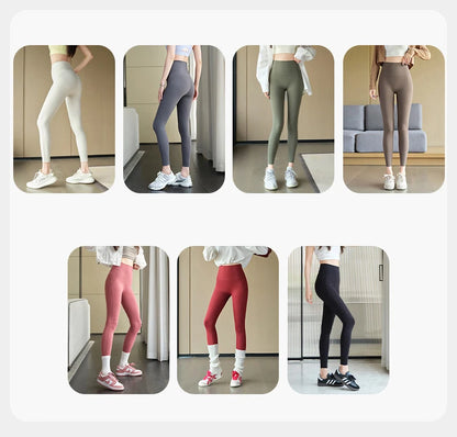 Sharkskin Sport Leggings Women High Waisted Butt Lifter Tight Fitting Fitness Yoga Push Up Leggings
