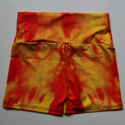 Women's Peach Hot Pants Heart Hip Tight Fitness Dance Sports Shorts
