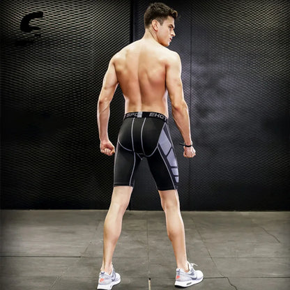 Men Compression Gym Shorts Quick Dry Fitness Sport Tight Gym Running Shorts Workout Fitness Jogger Leggings Men Athletic Tight