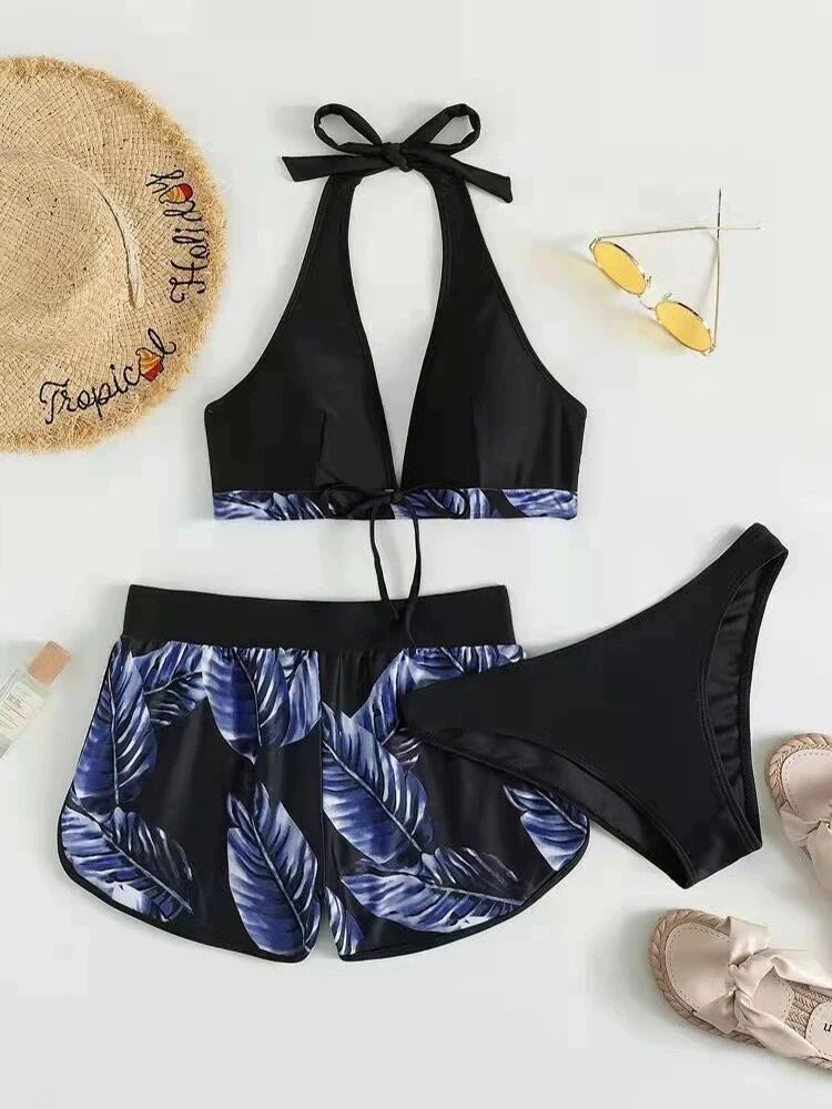 Summer Print Swimsuits Bikini Sets Female Swimwear Sports Beach Wear Two piece Bathing Suit Girls Pool Women Swimming Suit